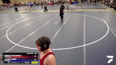 160 lbs Quarterfinal - Marcus Reasbeck, Minnesota vs Ayden Miner, Minnesota