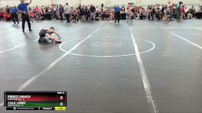 60 lbs Quarterfinals (8 Team) - Cole Lebec, South Hills vs Pierce Davich, Donahue WA