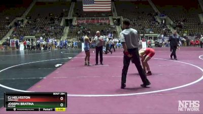 126 lbs Cons. Semi - CJ Helveston, Saraland vs Joseph Bratina, Helena