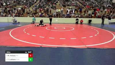 80 lbs Consi Of 8 #1 - Monroe Halsey, PTC Wrestling vs Trevin Lathem, Pedraza Wrestling