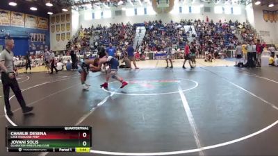 126 lbs Quarterfinal - Jovani Solis, Gladiator Wrestling Club vs Charlie DeSena, Lake Highland Prep