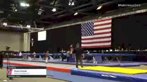 Maya Goode - Tumbling, Eagle Gymnastics TX - 2021 USA Gymnastics Championships