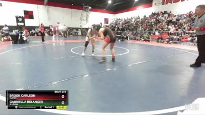 135 lbs Cons. Round 1 - Gabriella Belanger, Sultana vs Brook Carlson, Tustin