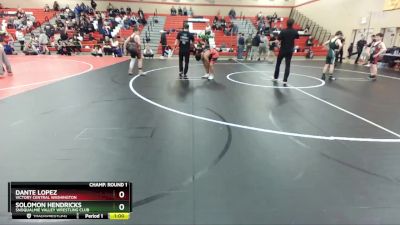 135 lbs 3rd Place Match - Dante Lopez, Victory Central Washington vs Solomon Hendricks, Snoqualmie Valley Wrestling Club