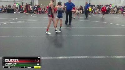 96 lbs Round 2 (4 Team) - Jake Simeone, Warhawks Black vs Owen Carr, Xtreme Team