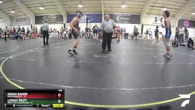 140 lbs Round 2 (6 Team) - Logan Riley, Iron Faith Grappling vs Aidan Baker, Mayo Quanchi