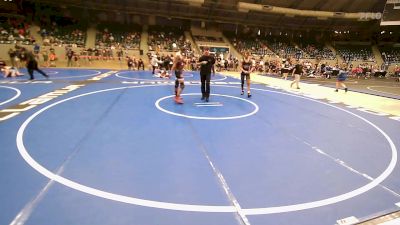 155 lbs Quarterfinal - Robert Miller, Tulsa Blue T Panthers vs Eligh Little, Terminator Wrestling Academy