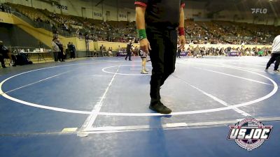 110 lbs Consi Of 8 #2 - Garet Woodworth, Tuttle Wrestling Club vs Ethan Staggs, Marlow Outlaws