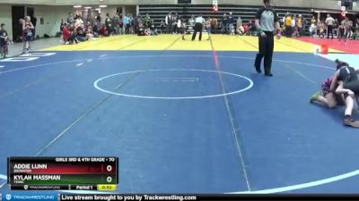 70 lbs Quarterfinal - Addie Lunn, BigWater vs Kylah Massman, THWC