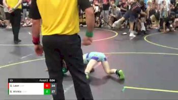 53 lbs Round 6 (8 Team) - Dane Luif, American Gladiators vs Quinton Franklin, ARES Red