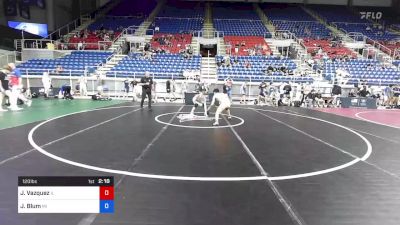 120 lbs Cons 16 #2 - Joshua Vazquez, Illinois vs Jackson Blum, Michigan