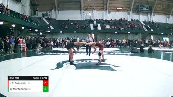 165 lbs 5th Place Match - Tyler Swiderski, Central Michigan vs Beau Mantanona, Michigan