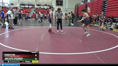 125 lbs Round 2 - Greyson Samargia, Tennessee Valley Wrestling vs Karon Poe, Elevate Wrestling Club