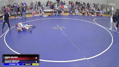 113 lbs Cons. Semi - Aiden Nelmes, COWA vs Mason Miracle, Hermiston Wrestling