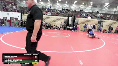 118-123 lbs Round 1 - Gavin Mason, Contenders WA vs Landon Baumann, Roncalli Wrestling