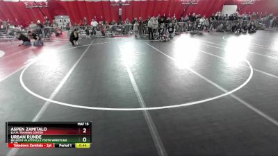 41-42 lbs Round 2 - Urban Runde, Belmont-Platteville Youth Wrestling Club vs Aspen Zamitalo, B.A.M. Training Center