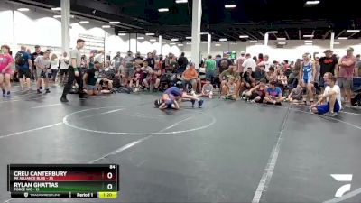 84 lbs Round 2 (4 Team) - Creu Canterbury, PA Alliance Blue vs Rylan Ghattas, Force WC