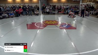 160 lbs Round Of 16 - Wyatt Schrader, Bloomsburg vs Mariusz Bibla, Mountain Top