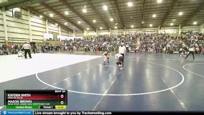 85 lbs Cons. Round 3 - Kayden Smith, Sons Of Atlas vs Mason Brown, Bear River Junior High Wrestling Club