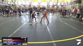 87 lbs Round 2 - Riker Dewitt, Big Game Wrestling Club vs Wyatt Wilson, McDominate Training Center