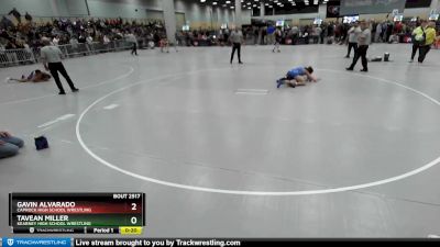 120 lbs Cons. Round 3 - Tavean Miller, Kearney High School Wrestling vs Gavin Alvarado, Caprock High School Wrestling