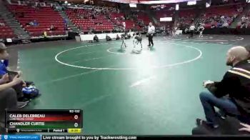D2-132 lbs Cons. Round 1 - Caleb Delebreau, Luxemburg-Casco vs Chandler Curtis, Lodi