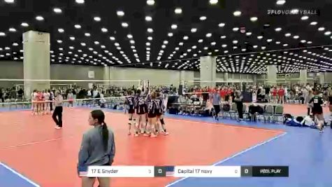17 E Snyder vs Capital 17 navy - 2022 JVA World Challenge presented by Nike - Expo Only