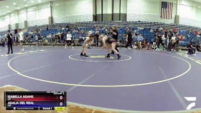 164 lbs Round 3 - Isabella Adams, OH vs Adalia Del Real, MO