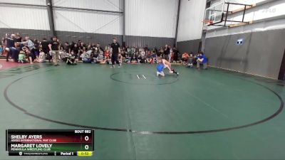 67-79 lbs Semifinal - Shelby Ayers, Askeo International Mat Club vs Margaret Lovely, Peninsula Wrestling Club