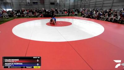 170 lbs Semis & 3rd Wb (16 Team) - Caleb Dennee, Wisconsin Red vs Maximus Norman, Tennessee