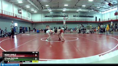 80 lbs Cons. Round 6 - Noah Goelz, Contenders Wrestling Academy vs Ethan Bayliss, CIA / Mt Vernon