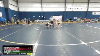 50 lbs Round 4 - Elizabeth Graeber, Idaho Gold vs Kendalynn Baxter, Grizzly Wrestling Club