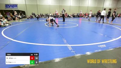 76 lbs Rr Rnd 3 - Wyler Allen, LWA 12U vs Sammy Cox, Oklahoma Young Guns 12U