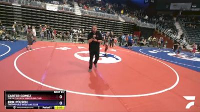 43 lbs Semifinal - Carter Gomez, Top Of The Rock Wrestling Club vs Erik Polson, Thermopolis Wrestling Club