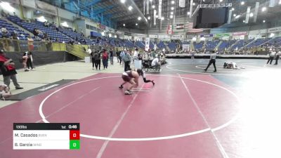 130 lbs Consi Of 16 #2 - Marcus Casados, Buena Vista vs Brayden Garcia, Windsor Middle School