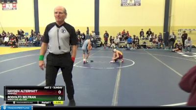 65 lbs Cons. Round 5 - Hayden Altermatt, Wabasso vs Rodolfo Beltran, Wrestling Factory