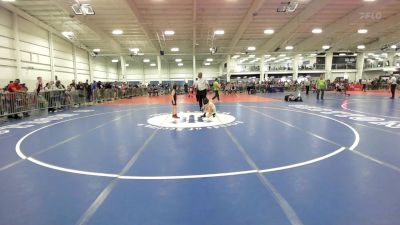 61 lbs Round Of 32 - Whitaker Gibbs, Red Roots WC vs Bentley Lascola, Killingly YW