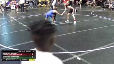 90 lbs Cons. Round 1 - Duncan Bennett, Chadron Junior Wrestling Club vs Carson Rhynalds, Team Agoge Wrestling Inc