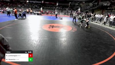 90 lbs Semifinal - Ryan Lombreglia, Iron Horse vs Massimo Perentin, Clark