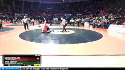 3A 182 lbs Semifinal - Jack Lesher, Aurora (Marmion Academy) vs Conor Phelan, Chicago (Marist)