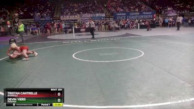 D 2 113 lbs Cons. Round 4 - Tristan Cantrelle, Riverdale vs Devin Viers, Parkway