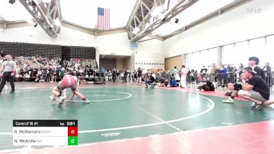 128-I lbs Consi Of 16 #1 - Reilly McNamara, Red Nose Wrestling School vs Noah McArdle, Pennsbury