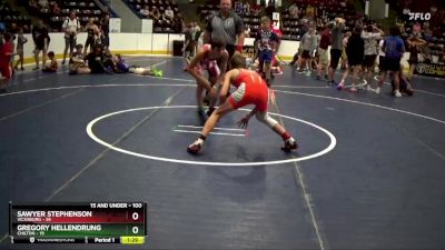 100 lbs Semifinal - Sawyer Stephenson, Vicksburg vs Gregory Hellendrung, Chilton