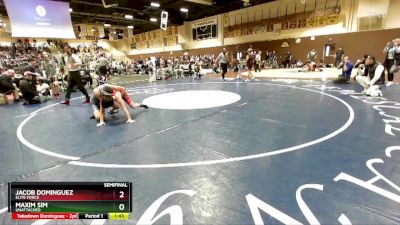 110 lbs Semifinal - Maxim Sim, Unattached vs Jacob Dominguez, Elite Force