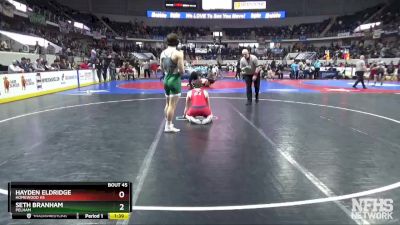 6A 195 lbs Champ. Round 1 - Seth Branham, Pelham vs Hayden Eldridge, Homewood Hs