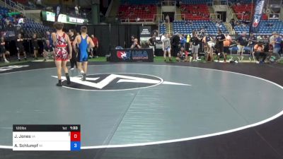 120 lbs Cons 32 #2 - Justin Jones, Virginia vs Alois Schlumpf, Wisconsin