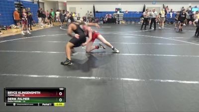 160 lbs Round 1 (8 Team) - Bryce Klingensmith, Young Guns vs Derik Palmer, Eagle Empire