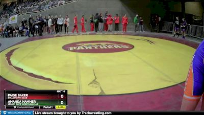 180 lbs Round 5 - Amanda Hammer, Legacy Elite Wrestling Club vs Paige Baker, Bulldog Mat Club