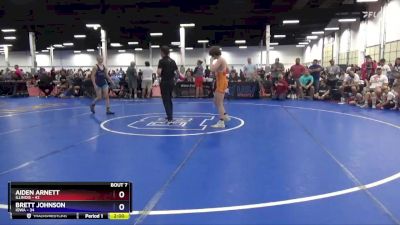 119 lbs Round 2 (8 Team) - Aiden Arnett, Illinois vs Brett Johnson, Iowa