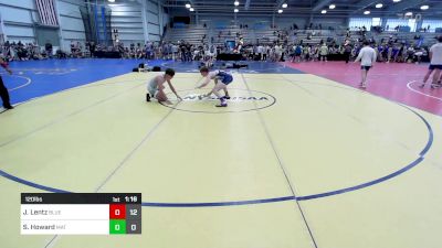 120 lbs Rr Rnd 3 - Jacob Lentz, Blue Wave vs Steven Howard, Mat Hogs/4M